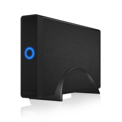 Icy box ib-377u3 3.5" caja de disco duro (hdd) negro