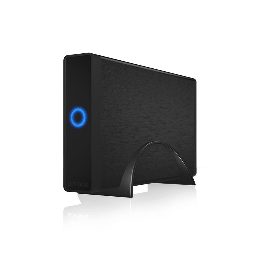 Icy box ib-377u3 3.5" caja de disco duro (hdd) negro