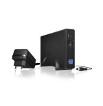 Icy box ib-377u3 3.5" caja de disco duro (hdd) negro