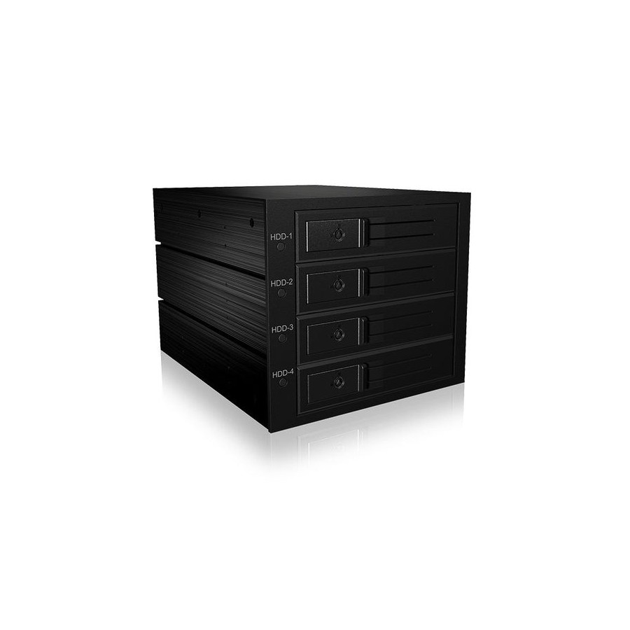 Backplane icybox 4x3.5" sata/sas hdd/ssd - 3x 5.25" bay retail
