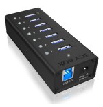 Hub  7-port icybox usb 3.0 ib-ac618 aluminium