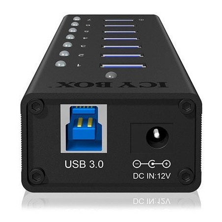 Hub  7-port icybox usb 3.0 ib-ac618 aluminium