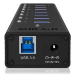 Hub  7-port icybox usb 3.0 ib-ac618 aluminium