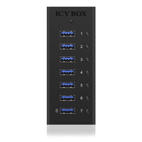 Hub  7-port icybox usb 3.0 ib-ac618 aluminium
