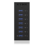Hub  7-port icybox usb 3.0 ib-ac618 aluminium