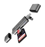 Lector de tarjetas externo icy box ib-cr200-c antracita usb 2.0