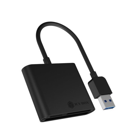 Lector de tarjetas externo icy box ib-cr301-u3 negro usb 3.2 gen 1 (3.1 gen 1)