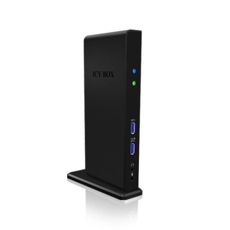 Icybox ib-dk2241ac icybox multi docking station , 2x usb 3.0, hdmi, black