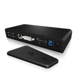 Icybox ib-dk2241ac icybox multi docking station , 2x usb 3.0, hdmi, black