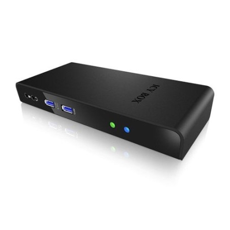 Icybox ib-dk2241ac icybox multi docking station , 2x usb 3.0, hdmi, black