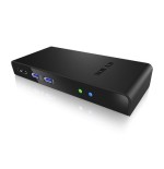Icybox ib-dk2241ac icybox multi docking station , 2x usb 3.0, hdmi, black