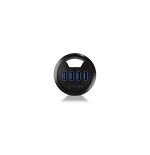 Icy box usb3.0 hub 4 puertos ib-hub1403, usb3.0, negro