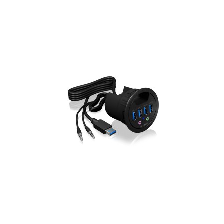 Icy box usb3.0 hub mesa de 4 puertos ib-hub1403a, 4xusb3.0