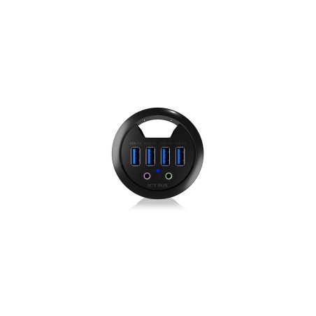 Icy box usb3.0 hub mesa de 4 puertos ib-hub1403a, 4xusb3.0