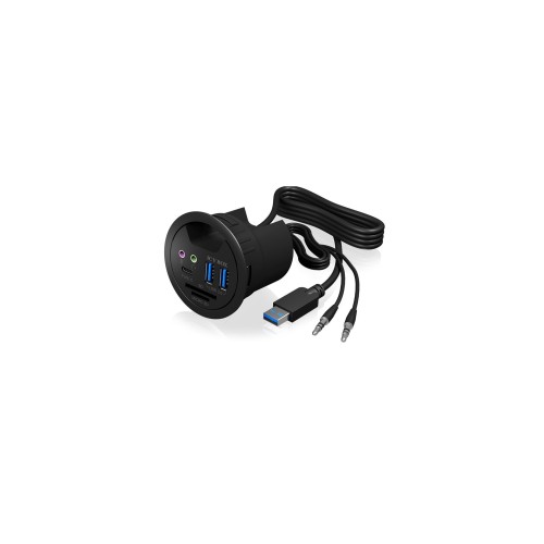 Icy box usb3.0 hub mesa de 3 puertos hub ib-hub1404a, 2xusb3.0