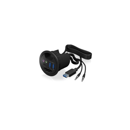 Icy box usb3.0 hub mesa de 3 puertos hub ib-hub1404a, 2xusb3.0