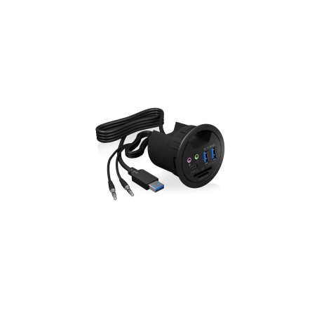 Icy box usb3.0 hub mesa de 3 puertos hub ib-hub1404a, 2xusb3.0