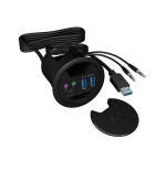Icy box usb3.0 hub mesa de 3 puertos hub ib-hub1404a, 2xusb3.0