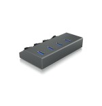 Icy box usb3.0 hub 4 puertos icy box ib-hub1405, hub + cargador
