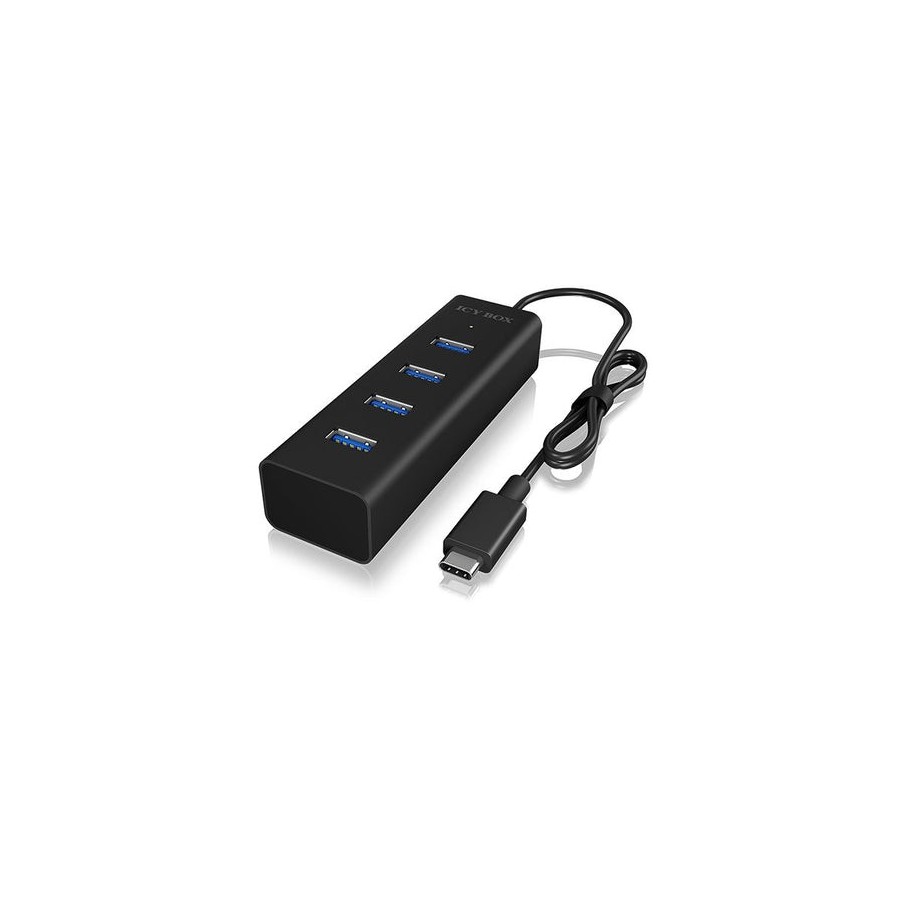 Icy box ib-hub1409-c3 usb 3.2 gen 1 (3.1 gen 1) type-c 5000 mbit/s negro