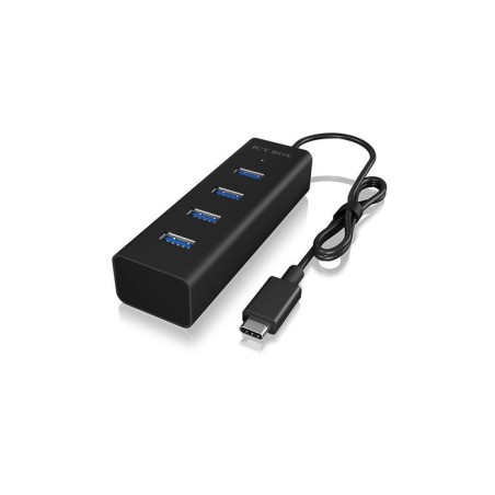 Icy box ib-hub1409-c3 usb 3.2 gen 1 (3.1 gen 1) type-c 5000 mbit/s negro