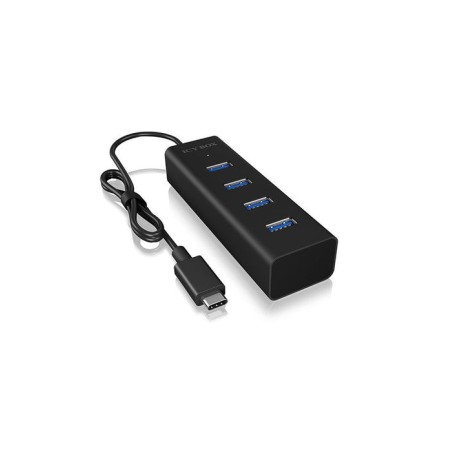 Icy box ib-hub1409-c3 usb 3.2 gen 1 (3.1 gen 1) type-c 5000 mbit/s negro