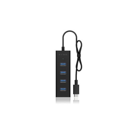 Icy box ib-hub1409-c3 usb 3.2 gen 1 (3.1 gen 1) type-c 5000 mbit/s negro