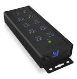 Icybox ib-hub1703-qc3 icybox 7x port usb 3.0 hub and 3 charge ports