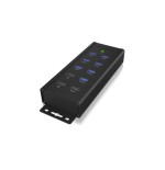 Icybox ib-hub1703-qc3 icybox 7x port usb 3.0 hub and 3 charge ports