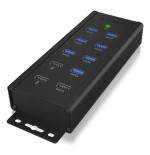 Icybox ib-hub1703-qc3 icybox 7x port usb 3.0 hub and 3 charge ports