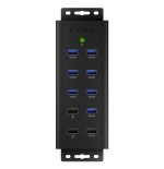 Icybox ib-hub1703-qc3 icybox 7x port usb 3.0 hub and 3 charge ports