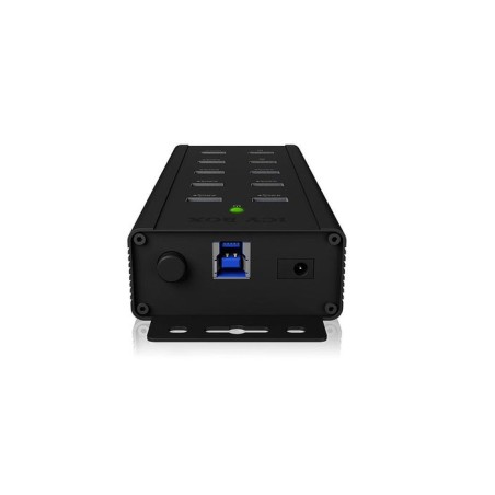 Icybox ib-hub1703-qc3 icybox 7x port usb 3.0 hub and 3 charge ports