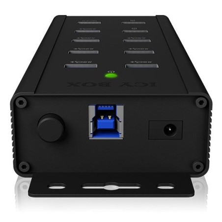 Icybox ib-hub1703-qc3 icybox 7x port usb 3.0 hub and 3 charge ports
