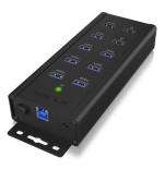 Icybox ib-hub1703-qc3 icybox 7x port usb 3.0 hub and 3 charge ports