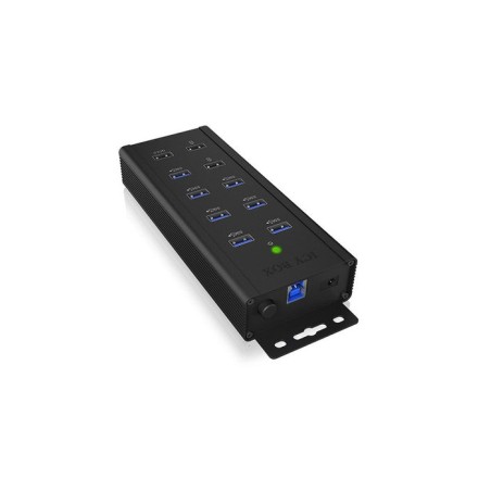 Icybox ib-hub1703-qc3 icybox 7x port usb 3.0 hub and 3 charge ports
