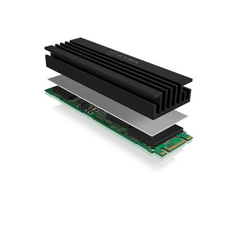 Disipador de calor icybox disco ssd m.2 ib-m2hs-70 negro retail