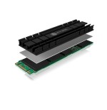 Disipador de calor icybox disco ssd m.2 2280 ib-m2hs-701 negro