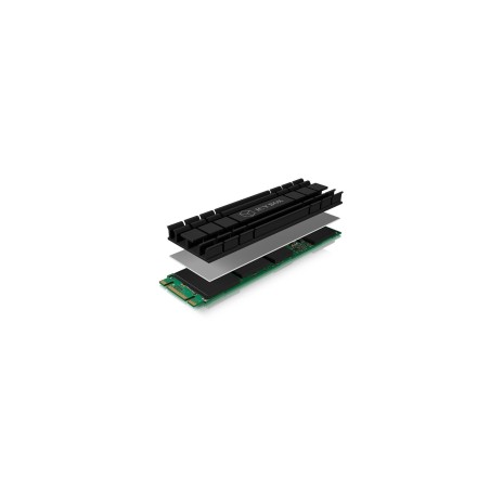 Disipador de calor icybox disco ssd m.2 2280 ib-m2hs-701 negro