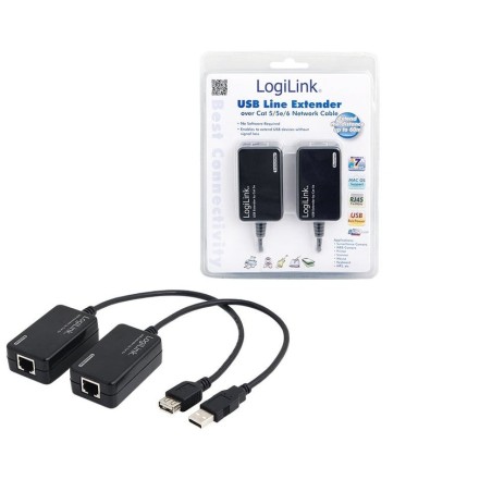 Logilink repetidor alargador usb 2.0 cat5 / 6 hasta 60m