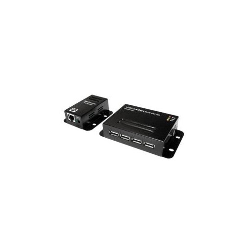 Logilink ua0252 extensor usb 2.0 cat.5 hasta 50m con hub de 4 puertos, poe