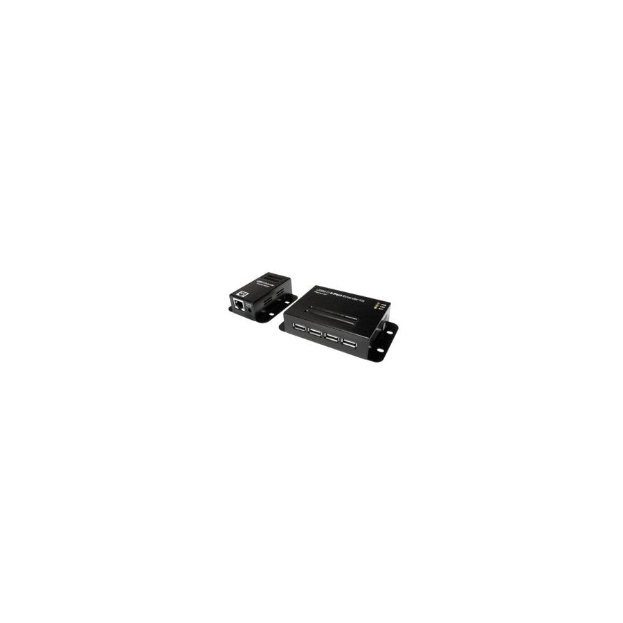 Logilink ua0252 extensor usb 2.0 cat.5 hasta 50m con hub de 4 puertos, poe