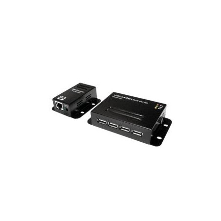 Logilink ua0252 extensor usb 2.0 cat.5 hasta 50m con hub de 4 puertos, poe