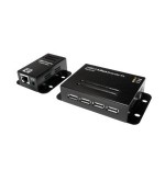 Logilink ua0252 extensor usb 2.0 cat.5 hasta 50m con hub de 4 puertos, poe