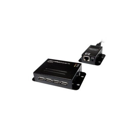 Logilink ua0252 extensor usb 2.0 cat.5 hasta 50m con hub de 4 puertos, poe
