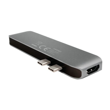 Logilink ua0302 hub de interfaz usb 3.2 gen 1 (3.1 gen 1) type-c 5000 mbit/s aluminio, negro