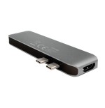 Logilink ua0302 hub de interfaz usb 3.2 gen 1 (3.1 gen 1) type-c 5000 mbit/s aluminio, negro