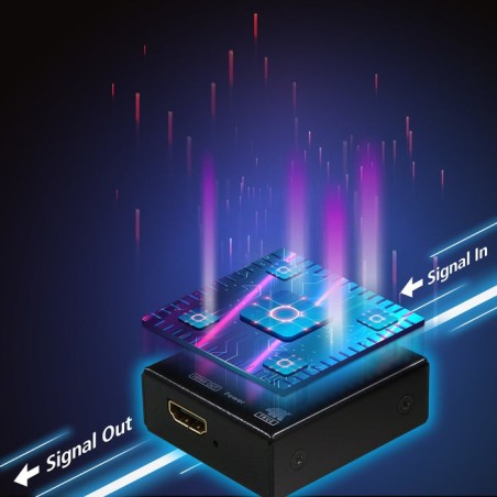 Aten vb800-at-e extensor audio/video transmisor y receptor de señales av negro