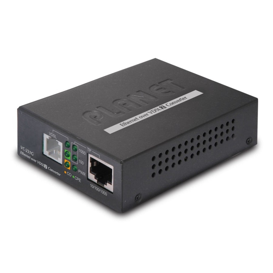 Planet vc-231g convertidor de medio 1000 mbit/s negro