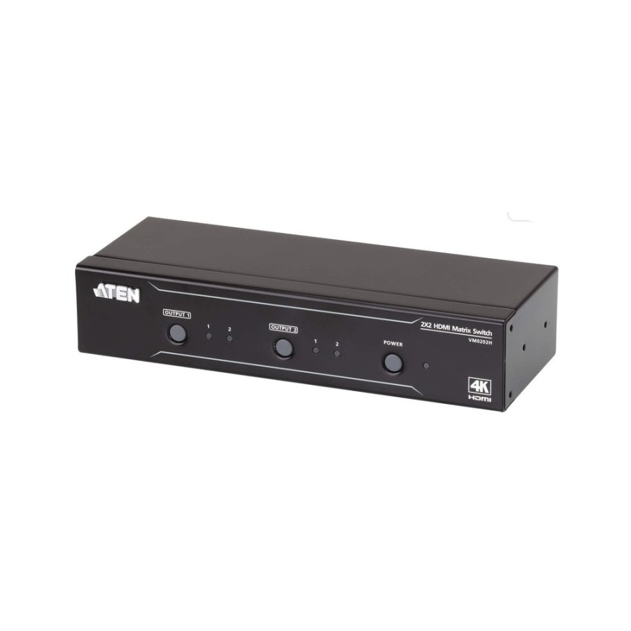 Aten vm0202h switch de matriz hdmi 2x2 4k