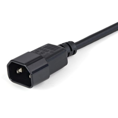 Startech extensor alargador de 1m para cable de alimentacion de ordenador - c14 a c13